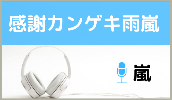 嵐の感謝カンゲキ雨嵐